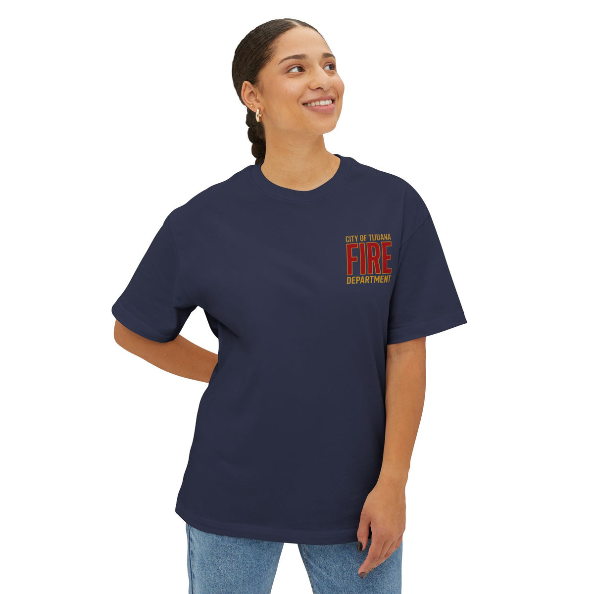 City of Tijuana Fire Department T-Shirt - Blue